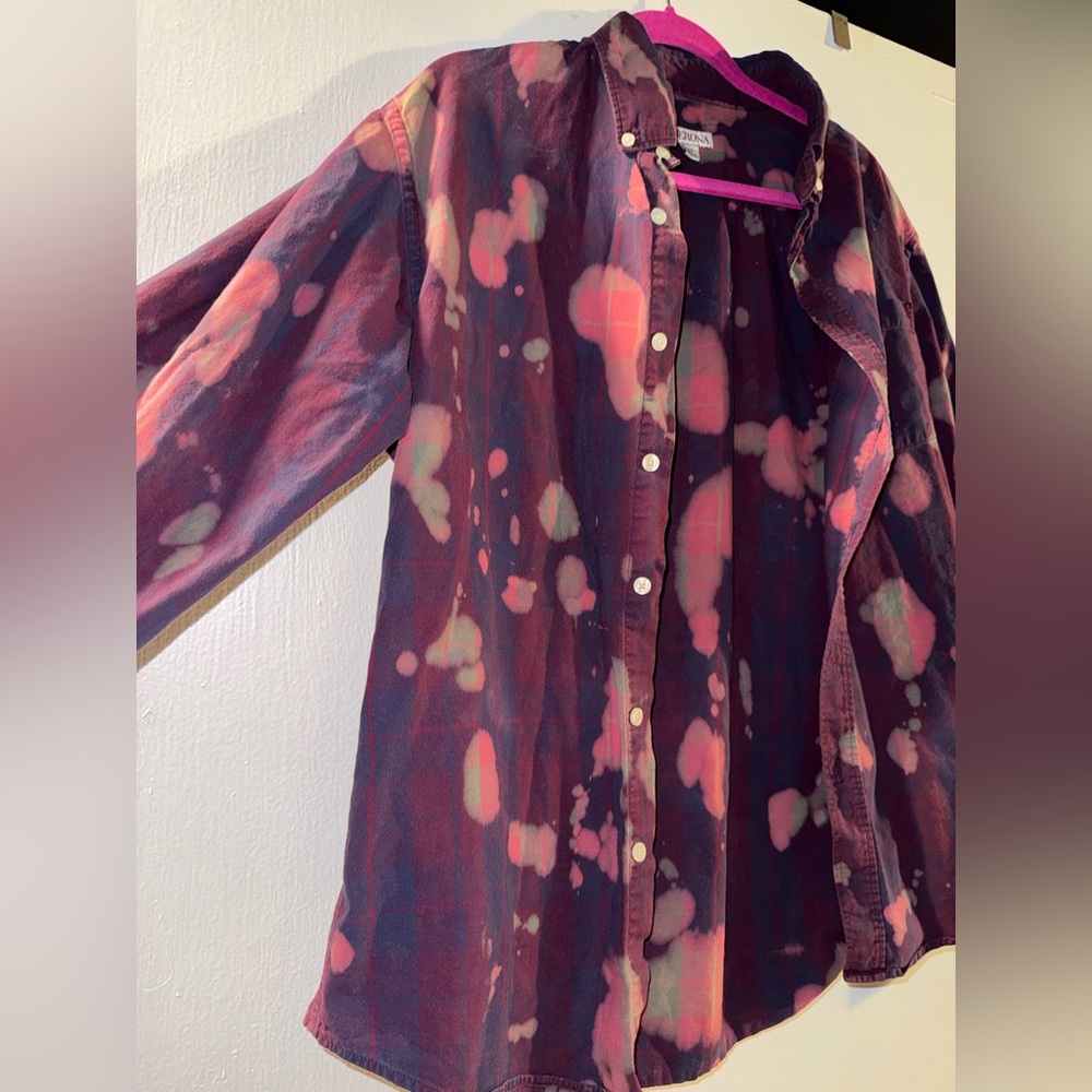 Merona Plaid Shirt with Pink Accents